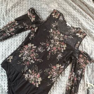 Floral Cold Shoulder Bodysuit